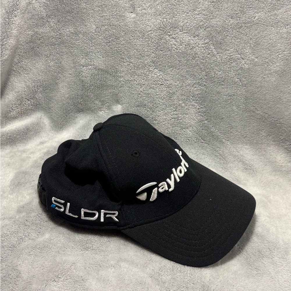 TaylorMade SLDR Golf Hat Black Tour Preferred Clasp Back Dad Baseball Cap‎